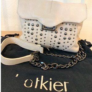 Botkier pebbled leather studded crossbody